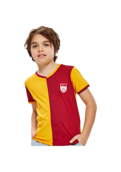 Gsstore Galatasaray Metin Oktay Çocuk T-shirt Ve Şort Set Kırmızı - Sarı