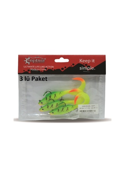 Captain 3559 Pencil Soft 10Cm Silikon Yem Color:5