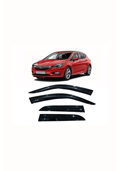 Opel Astra K Parlak Siyah Mügen Cam Rüzgarlığı Opel Astra K Tüm Kasalar 4 Lü Set