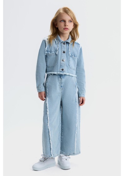 Nk Kids Kız Çocuk Mıusa Pantolon Nk-51718-y Açık Mavi
