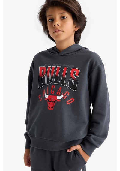 Defacto Erkek Çocuk Nba Chicago Bulls Kapüşonlu Sweatshirt F4086a825auar31 Antrasit Defacto Erkek Çocuk Nba Chicago Bulls Kapüşonlu Sweatshirt F4086a825auar31 Antrasit