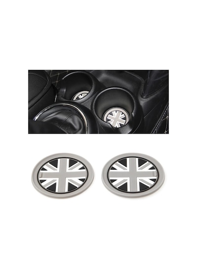 Mini Cooper Araç Içi Bardak Altlığı Union Jk Gray Jk