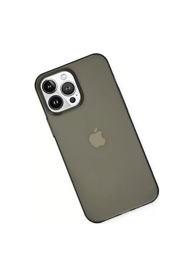 Newface Apple iPhone Uyumlu 14 Pro Kılıf Pc Sert Şeffaf Kapak - Siyah Diğer