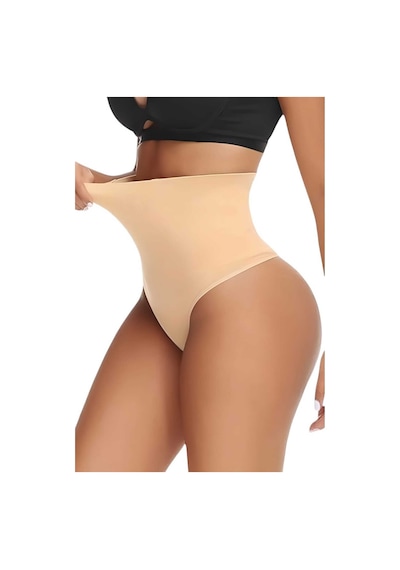 Uniquetrenders Kadın Dikişsiz Yüksek Bel Karın Toparlayıcı String Korse 3'lü Set Ten Rengi