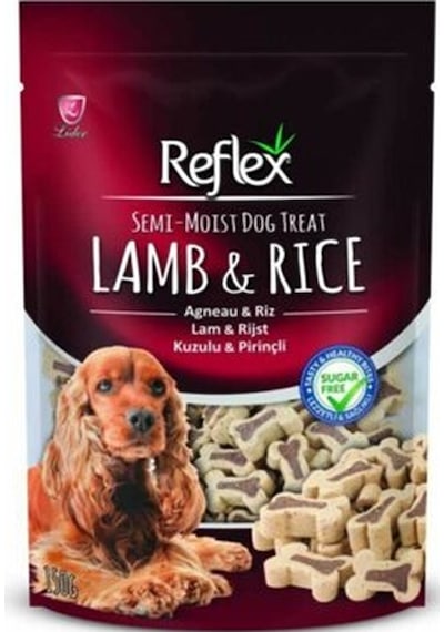 Reflex Semi-Moist Kuzulu ve Pirinçli Yumuşak Çiğnemelik Köpek Ödülü 150 G