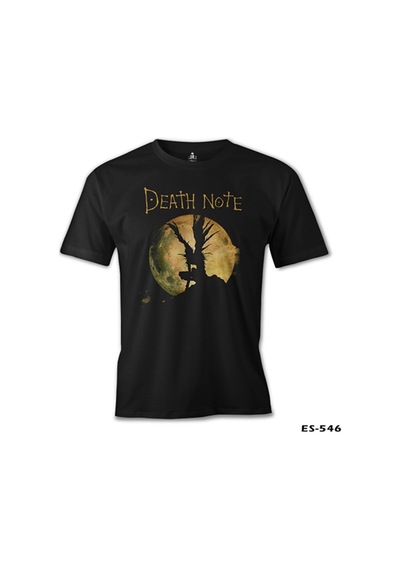 Death Note - Moon Siyah Erkek Tshirt