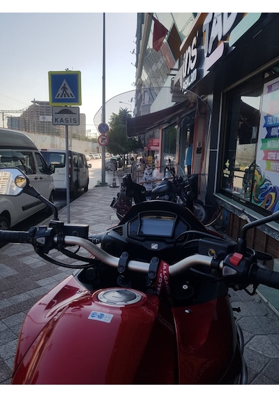2017-20 Honda Vfr800 Uzun Ön Cam Zeus Açık Füme 56 CM 4 MM
