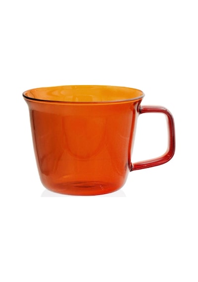 The Mia Renkli Cam Kupa Amber 230 Ml