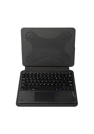 Apple Uyumlu iPad Pro 12.9 2021 5.nesil Border Keyboard Bluetooh Bağlantılı Standlı Klavyeli Tablet Kılıfı Arka Kapak