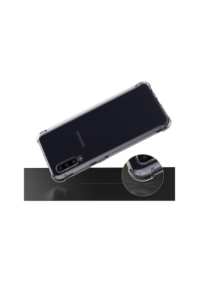 Samsung Uyumlu Galaxy A30S Kılıf Antishock Ultra Korumanano Glass Şeffaf