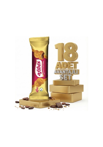 Afia Afibis Kakao Krema Dolgulu Bisküvi 18x75 Gr