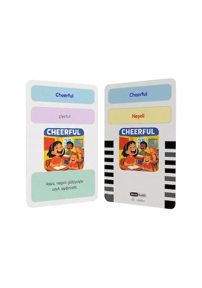 Bigibuddy WordsBuddy Türkçe İngilizce Kelime Kartları Kendini İfade Etme 90 Kart 3’lü Set (BigiOne Cihaz Hariç)