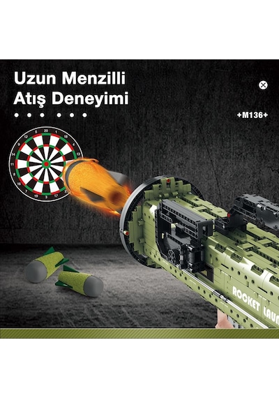 Reobrix 77027 At-4 M136 Antitank Grenade Launcher Yaratıcı Yapı Blok Seti Building Blocks 1748 Parça Reobrix 77027 At-4 M136 Antitank Grenade Launcher Yaratıcı Yapı Blok Seti Building Blocks 1748 Parça