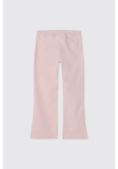 Panço Kız Çocuk Süs Cepli Pembe Pantolon