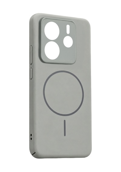 Xiaomi Redmi Note 14 4g Mika Pc Magsafe Kapak - Gri Çok Renkli