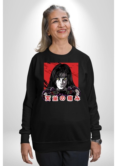 Orochimaru Anime Unisex Siyah Sweatshirt Siyah