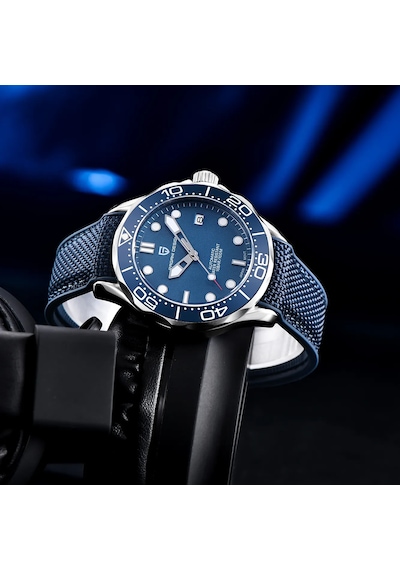 Pagani Design Pd-1667 007 42mm Japan Seiko Nh35 Otomatik Erkek Kol Saati Gümüş-siyah