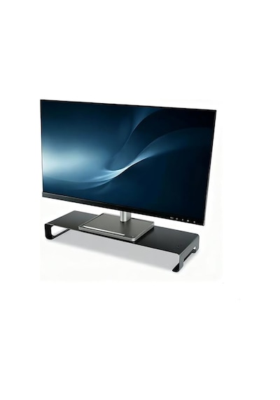 Ayrex Prexua Riser Masaüstü Monitör Standı - Monitör Yükseltici Siyah, Large
