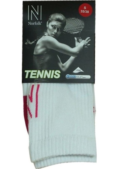 Hi-Tec Norfolk Serena-K Coolmax Havlu Taban Pembe Tenis Çorabı Beyaz