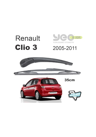 Renault Clio 3 Arka Silecek Kolu Set 2005-2012