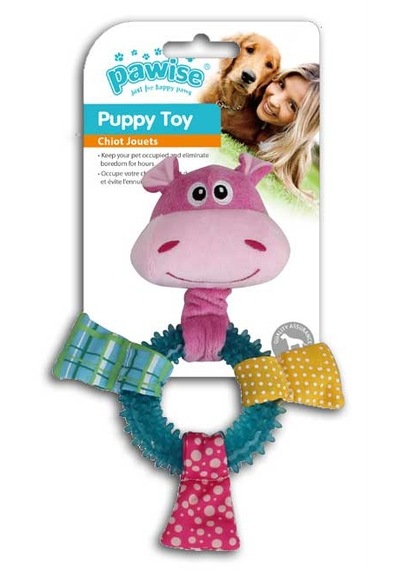 Pawise - 477 - Puppy Ring Su Aygırı Oyuncak - Edntrend - 26 Cm