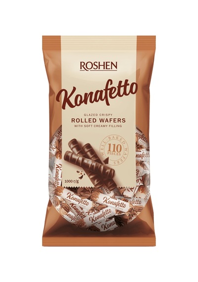 Roshen Konafetto Blanc Rulo Gofret 1 Kg 8'li Paket