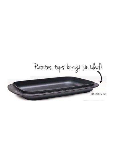 Tupperware Ultra Pro Fırın Tepsisi 37X26X4 Antrasit