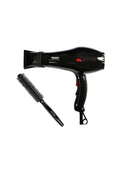 Trendy TR701 Saç Kurutma Makinesi Siyah + Hydra Berber Fön Fırçası