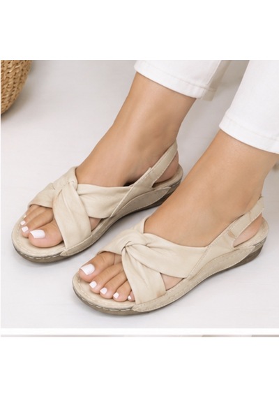 N Napa Shoe Np.224.bej Deri Sandalet