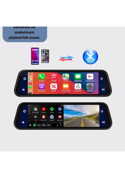 Gece Görüşlü Araç Dikiz Aynası Kamera Park Monitörlü 71010692