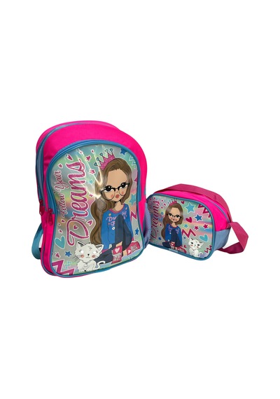 Mikro Okul Çantası+ Beslenme Pembe
