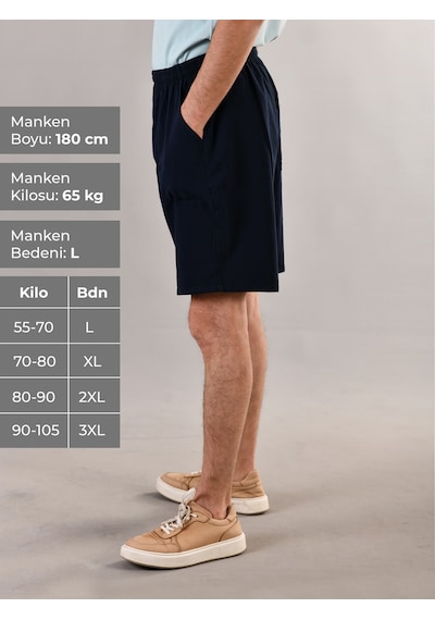 Duxa %100 Pamuk Keten Dokulu Beli Lastikli ve Bağcıklı Erkek Rahat Kalıp Bol Kesim Günlük Ev Dış Spor Giyim Büyük Beden Şort Lacivert Duxa %100 Pamuk Keten Dokulu Beli Lastikli ve Bağcıklı Erkek Rahat Kalıp Bol Kesim Günlük Ev Dış Spor Giyim Büyük Beden Şort Lacivert