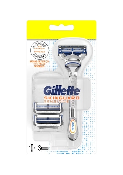 Gillette Skinguard Sensitive Tıraş Makinesi + Yedek Başlık 3'lü