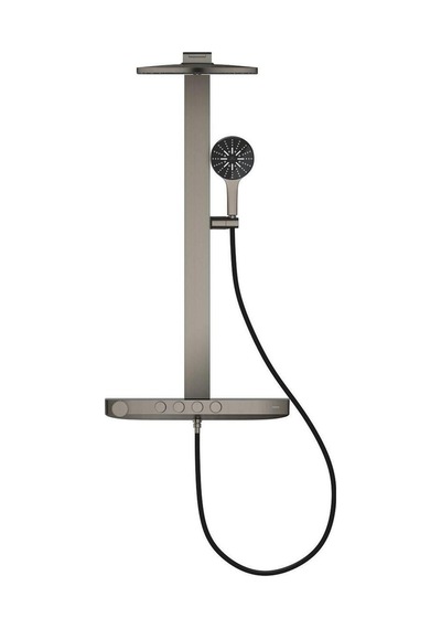 Rainshower Aqua Pure Duvara Monte Termostatik Bataryalı Duş Sistemi Br.hard Graphite 100961a Metalik