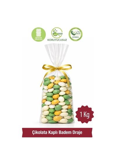 Milat Çikolata Kaplı Badem Draje 1 KG