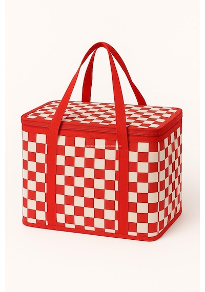 Lexroo 25 Lt Termos Çanta, 33x22x22 Cm Piknik Ve Kamp Soğutucu Çanta, Suya Dayanıklı İç Kaplama Çok Renkli
