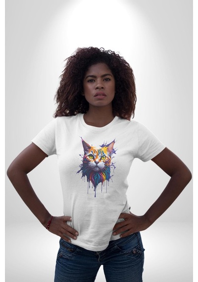 Şimşek Yağmur Kedi Unisex Unisex Beyaz Organik Baskılı T-shirt Penye Yüksek Kalite Beyaz Şimşek Yağmur Kedi Unisex Unisex Beyaz Organik Baskılı T-shirt Penye Yüksek Kalite Beyaz