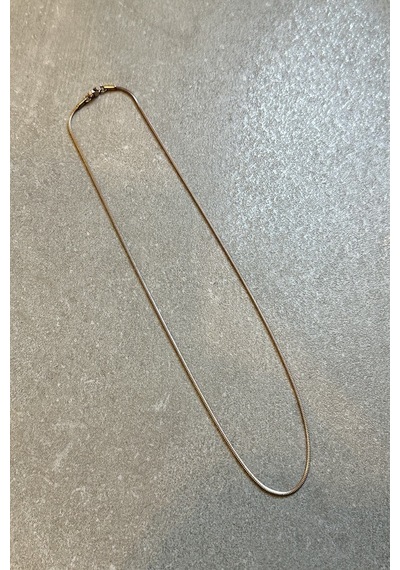 Kyoto Dizayn Snake Model Rose Gold Renk Şık Tasarım 316l Çelik 50cm Kolye Rose Gold