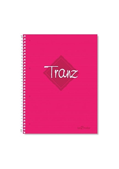 2012095/1 Tranz Pp Kapak, 1.hamur Kağıt Spiralli Defter, Pembe 103 Ivory