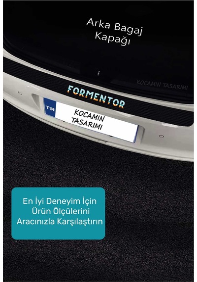 Cupra Formentor Kapı Eşiği Koruyucu Seti Karbon Folyo Formentor Uyumlu 5 Parça Renkli Baskı