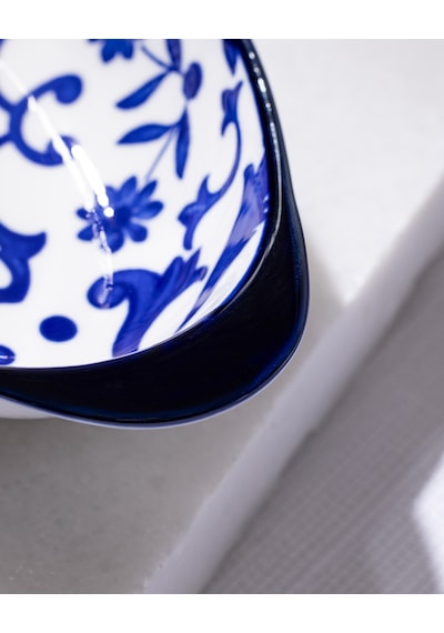 Madame Coco Reve Bleu Ellis Oval Tabak - 19 Cm - Mavi/beyaz 8684427225264 Çok Renkli