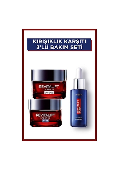 Revitalift Lazer   3'lü Bakım Seti pktlprlkkbkstrchdy-8409