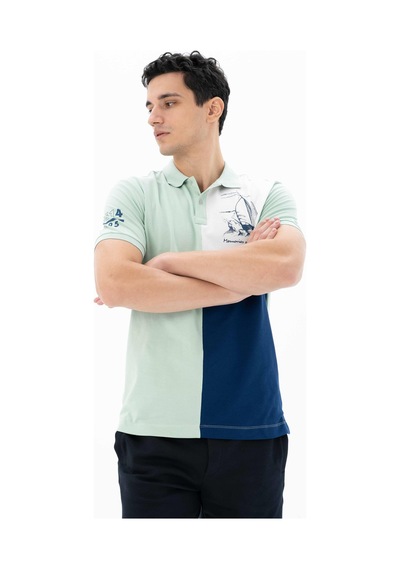 AR-MA Arma Erkek Regular Fit Polo Yaka Tişört Y25374303501 Yeşil