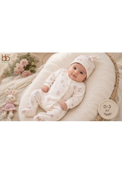 Bubbles My Room Beautiful Bebek Kız Patikli Tulum 1-9 Aylık -ba1046265 - Pembe