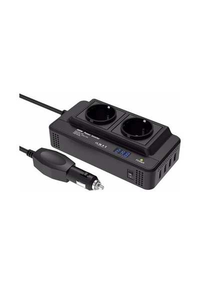 200w Araba Güç Çevirici Dc 12v Ac 220v Dönüştürücü 2 Ac Çıkışlı 4 Usb Bağlantı Noktası Açma/kapatma An Diğer