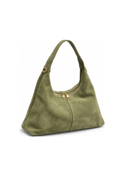 Nura Collection Haki Kadın Hakiki Süet Shopper Omuz Çantası Haki - 933745279 Haki