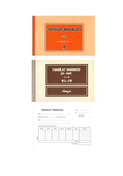 Özkan Tahsilat Makbuzu 2x50 Karbonsuz