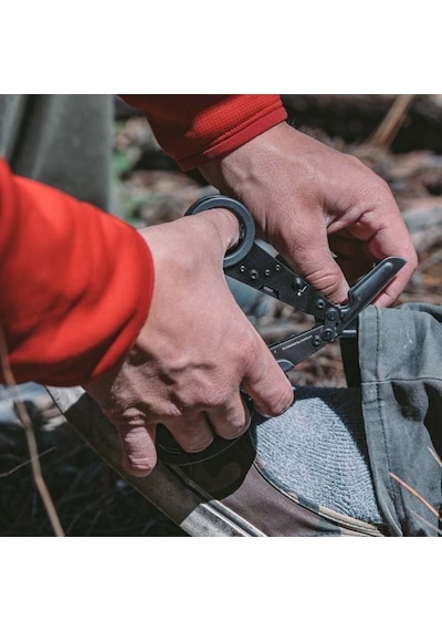 Sog Kamp Parashears Multitool Çok Amaçlı 11 İşlev Makas Siyah Siyah