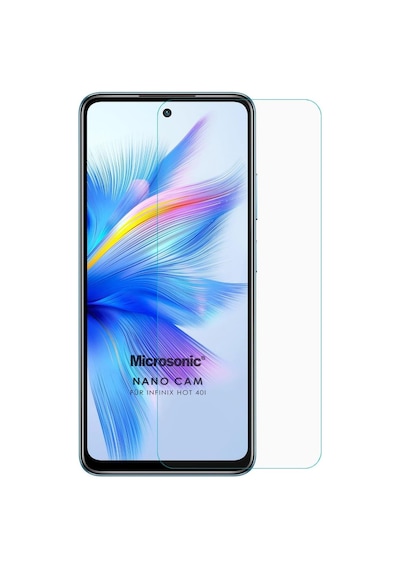 Infinix Hot 40i Nano Glass Cam Ekran Koruyucu Hot 40i İle Uyumlu Ekran Koruyucu - Şeffaf