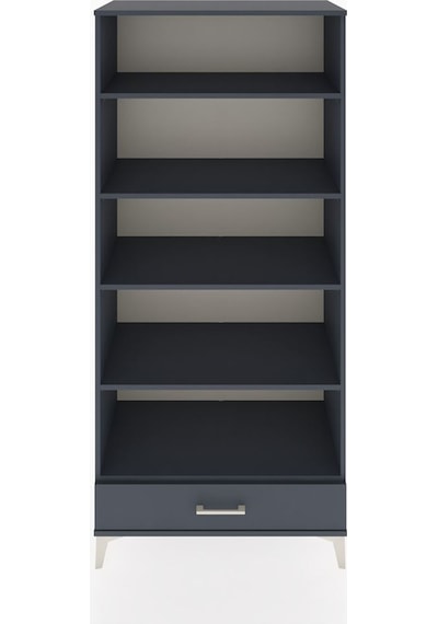 Hyperion Dolap 5 Raflı Tek Çekmeceli 88x44x195 Antrasit-antrasit Antrasit